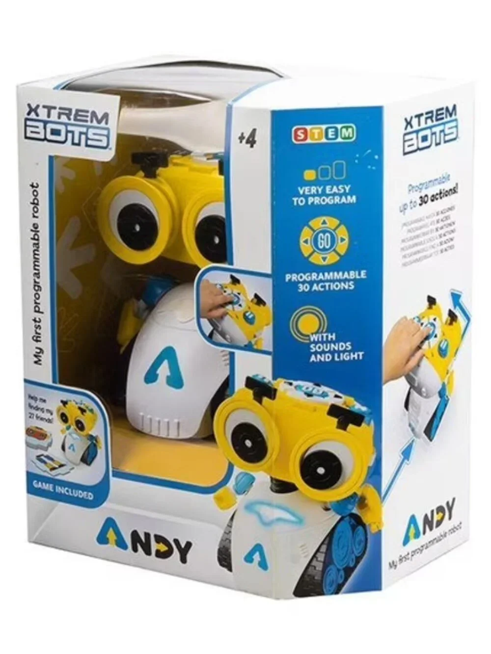 Kids First Andy Code & Play Robot STEM Coding Toy Ages 4+